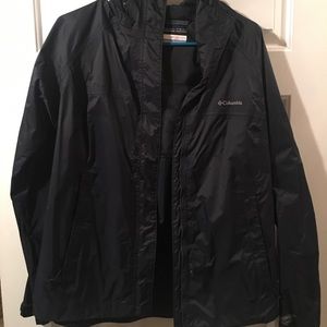 Navy Blue Columbia Rain Jacket